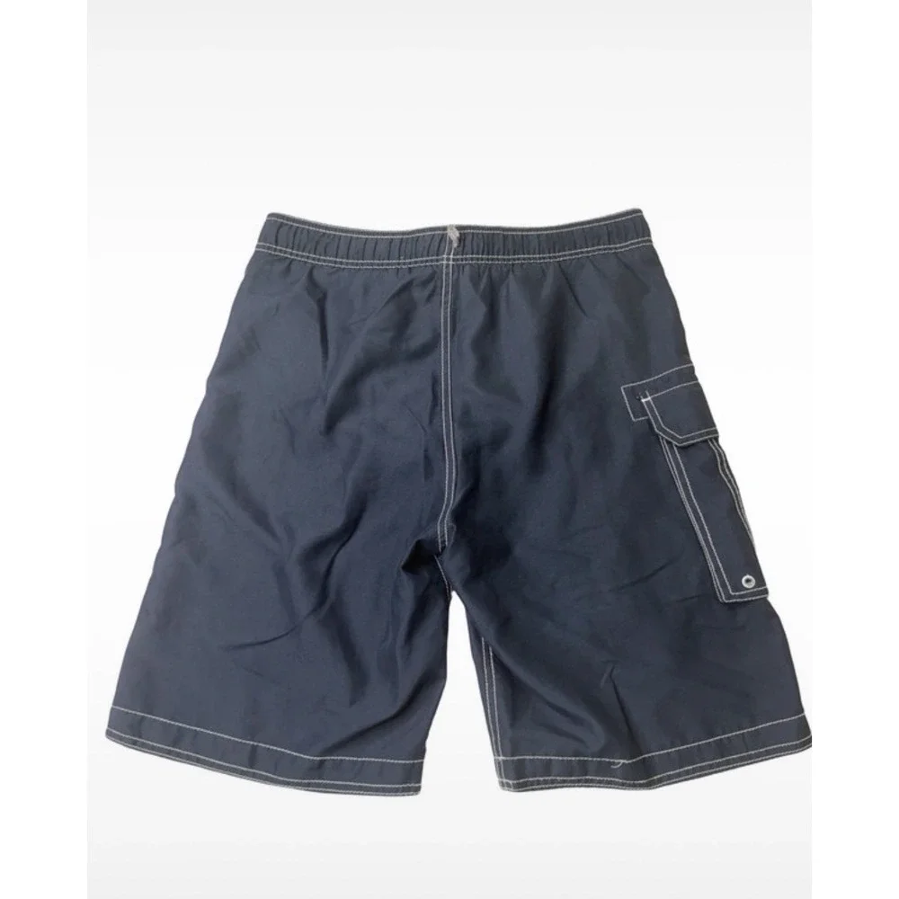 The Children's Place Boys Navy & White Swim Trunks XL (14)